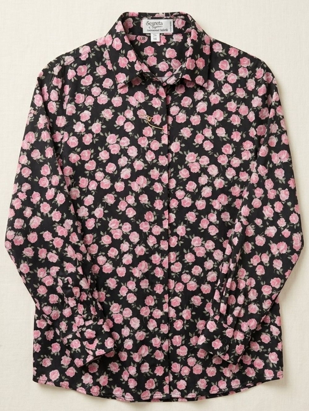 Vintage Segreta by Emmanuel Schvili Made in Italy Silk Floral Blouse - Size L